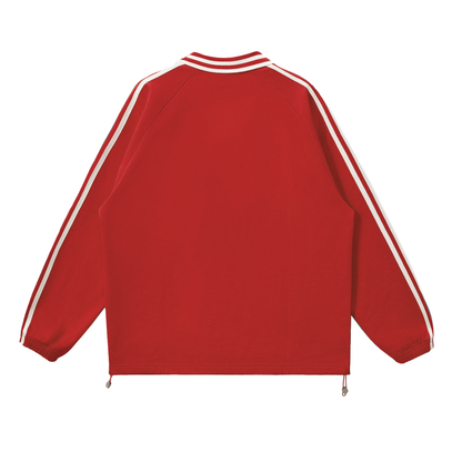 Striped Collar Sweatshirt