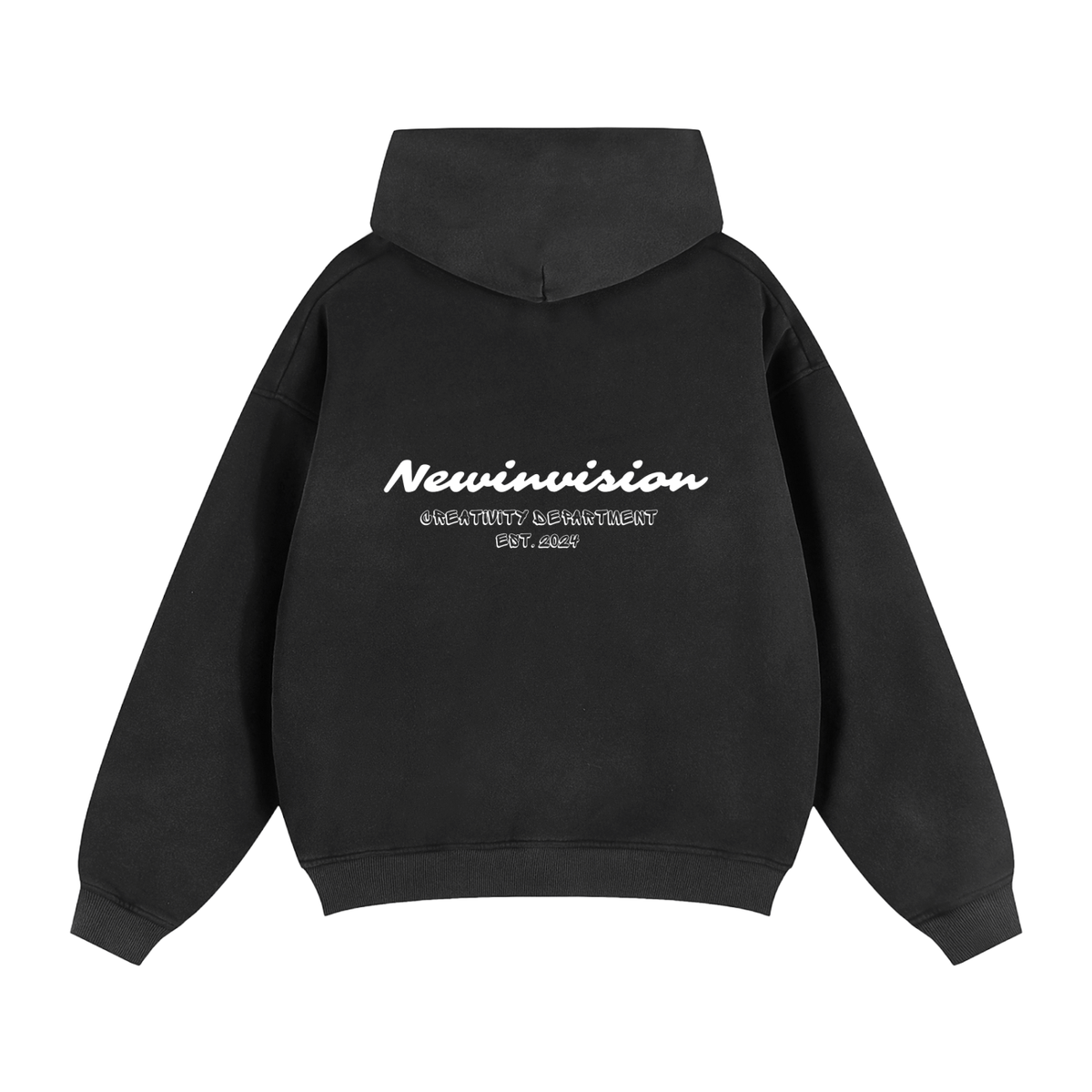 "Creativity" Zip-Through Boxy Hoodie