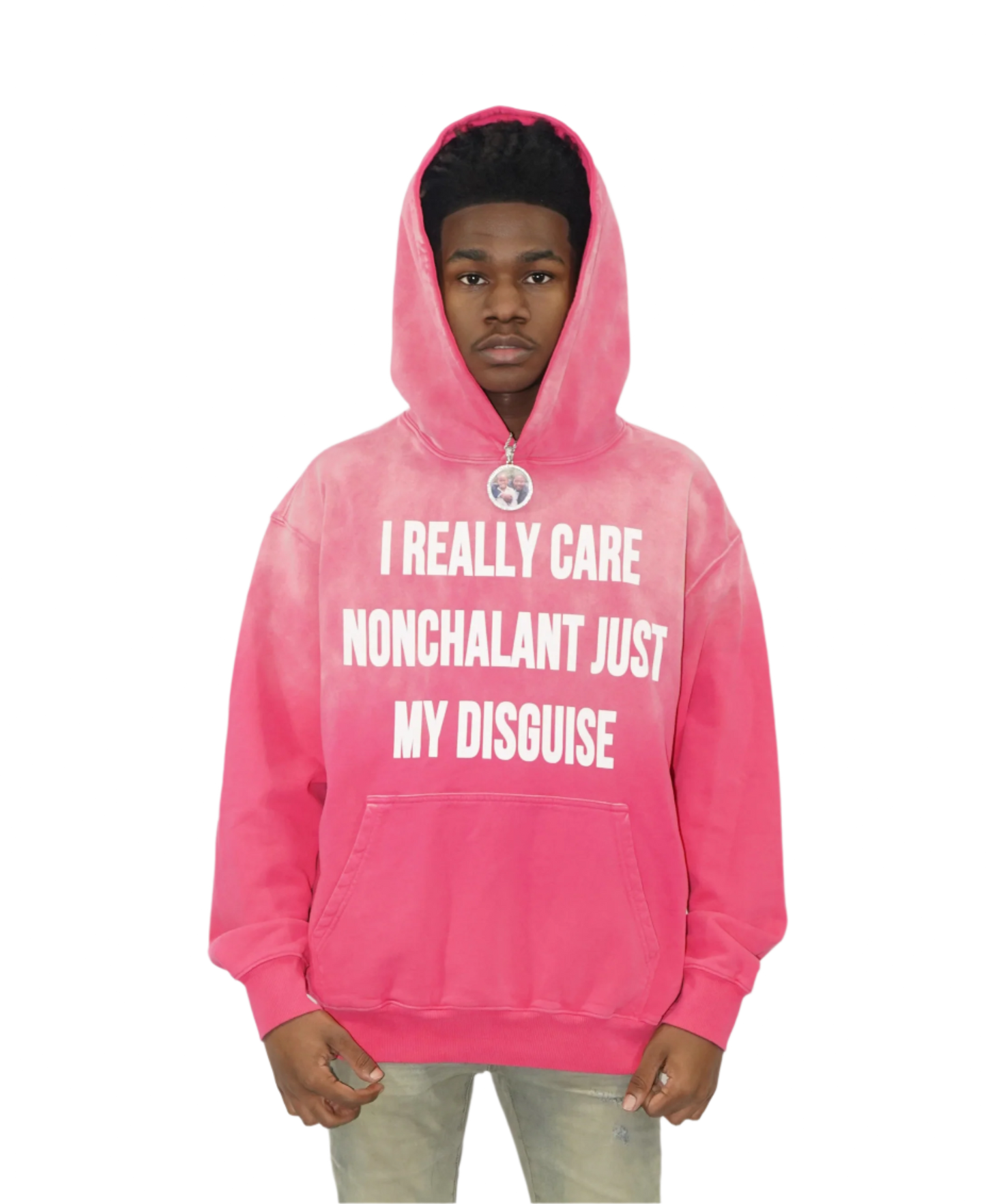 "Nonchalant" Monkey Wash Oversized Hoodie