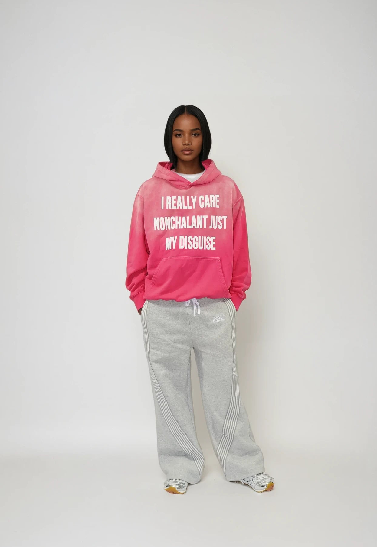 "Nonchalant" Monkey Wash Oversized Hoodie