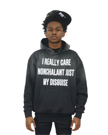 "Nonchalant" Monkey Wash Oversized Hoodie