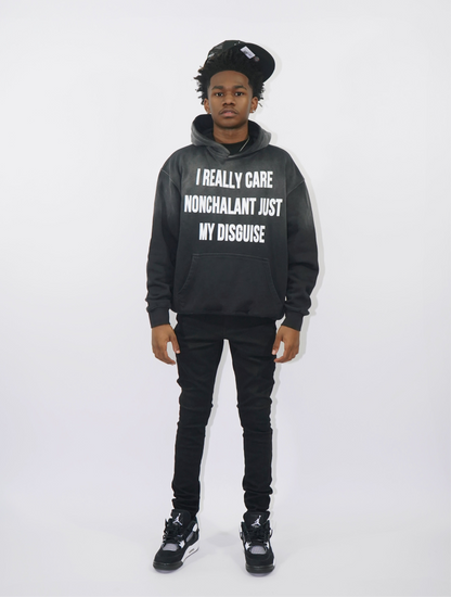 "Nonchalant" Monkey Wash Oversized Hoodie