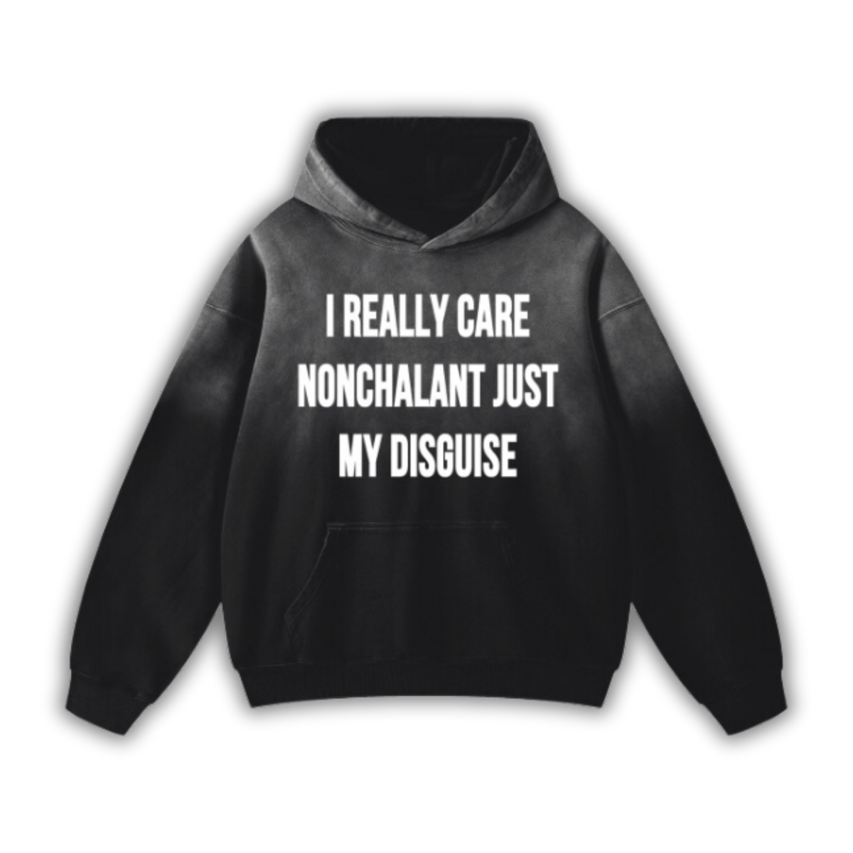 "Nonchalant" Monkey Wash Oversized Hoodie