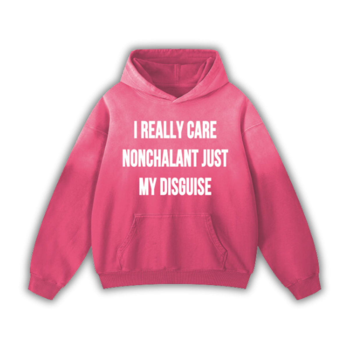 "Nonchalant" Monkey Wash Oversized Hoodie