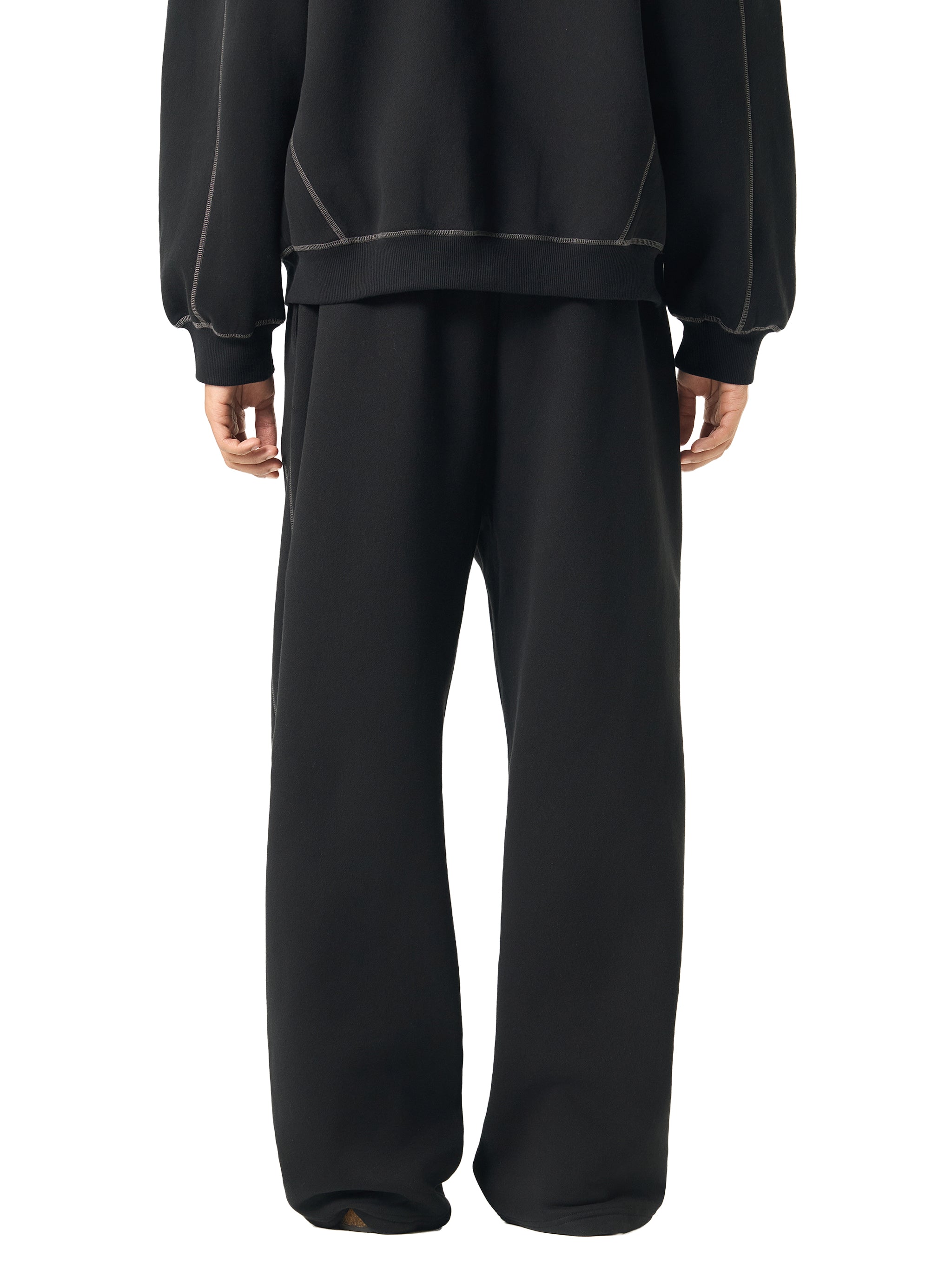 NewInVision-Stitched Fleece Sweatpants