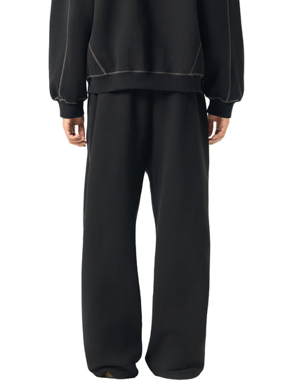 NewInVision-Stitched Fleece Sweatpants
